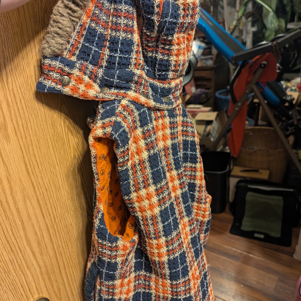 Jack by BB Dakota Plaid Vest - Blue and Orange